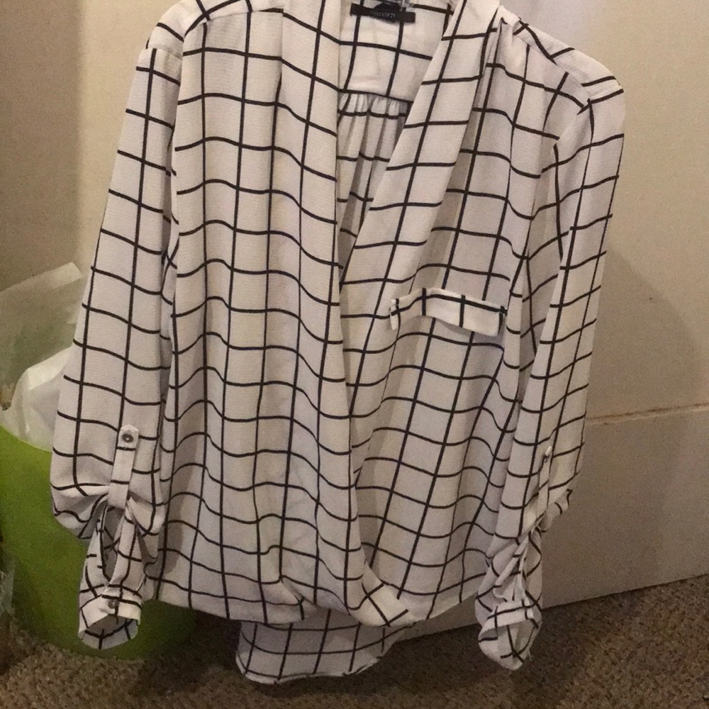 long sleeve kinda businessey shirt super cute tho
